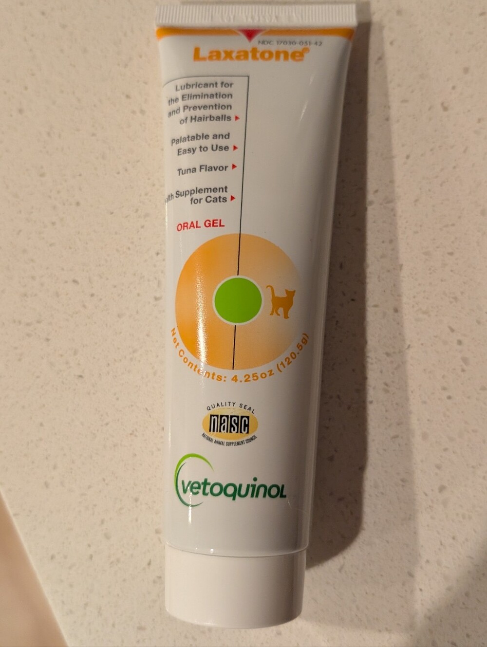 Vetoquinol Laxatone Tuna Flavor Oral Gel for Cats